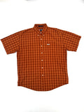 Camisa Chaps Ralph Lauren  Cuadros Naranja