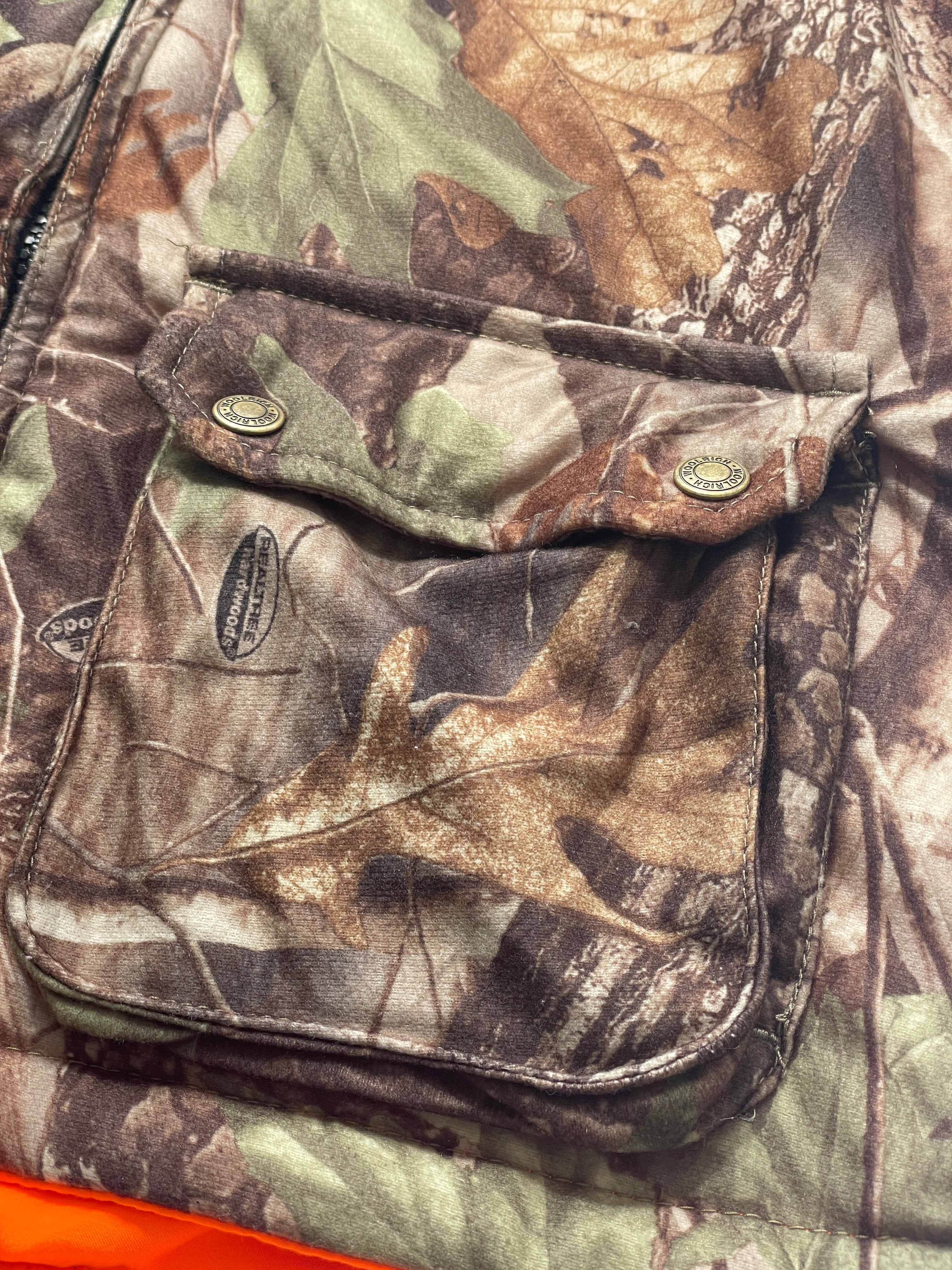 Chaleco Reversible Woolrich Naranja / Camuflado