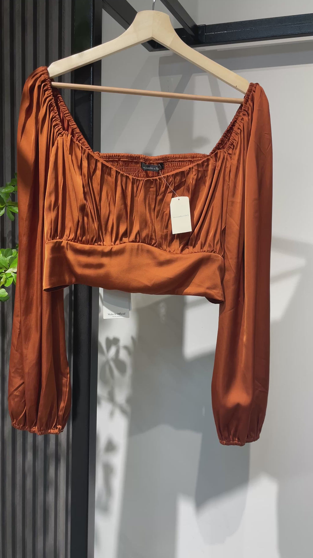 Blusa Top Abercrombie & Fitch — Terracota