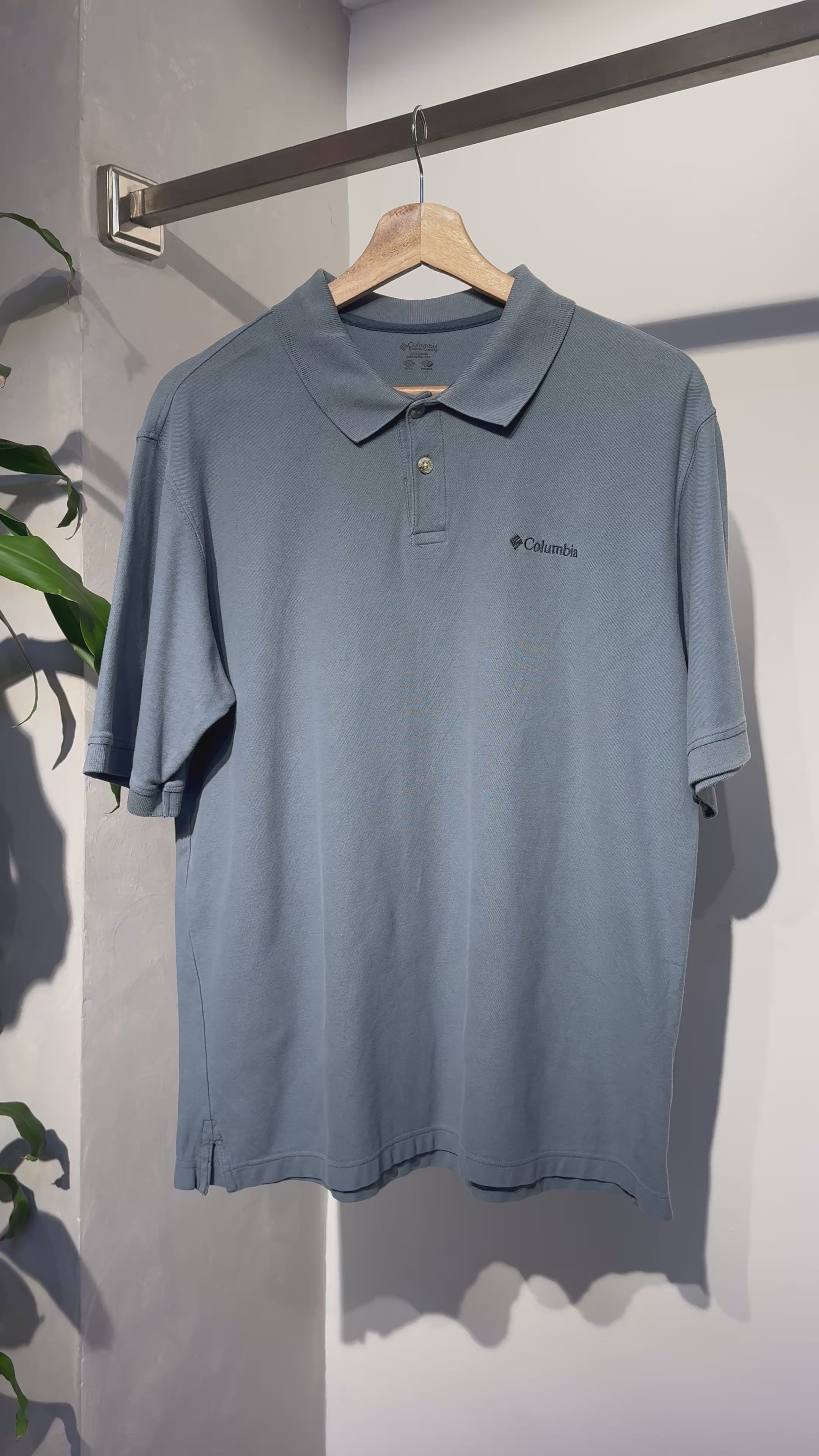 Polo Columbia  Gris Acero