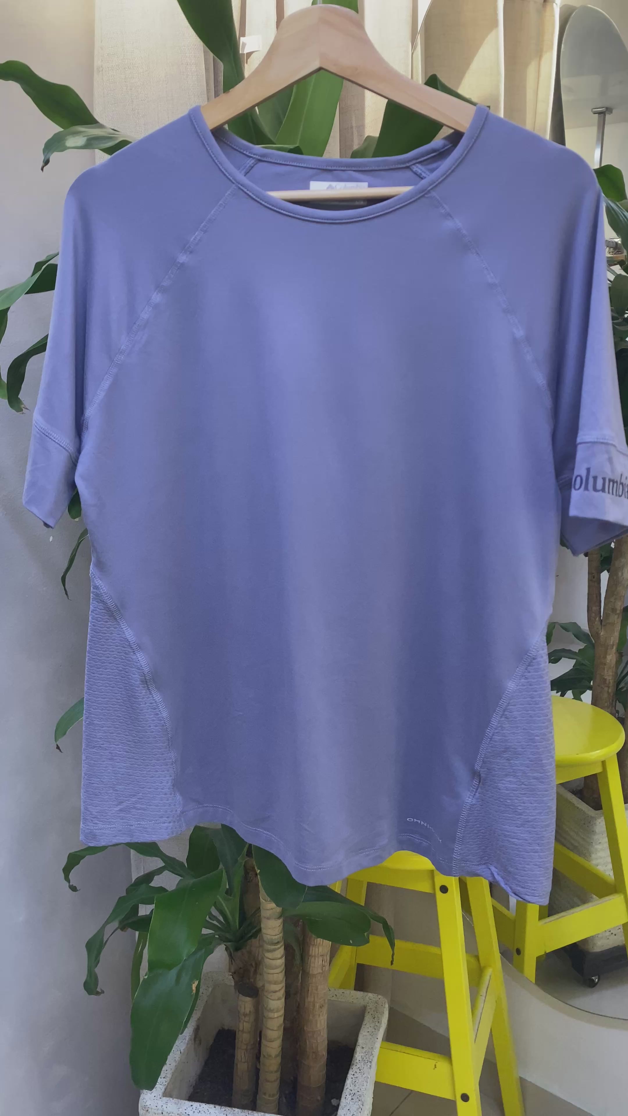 Camiseta Columbia Omni-Wick Azul Gris