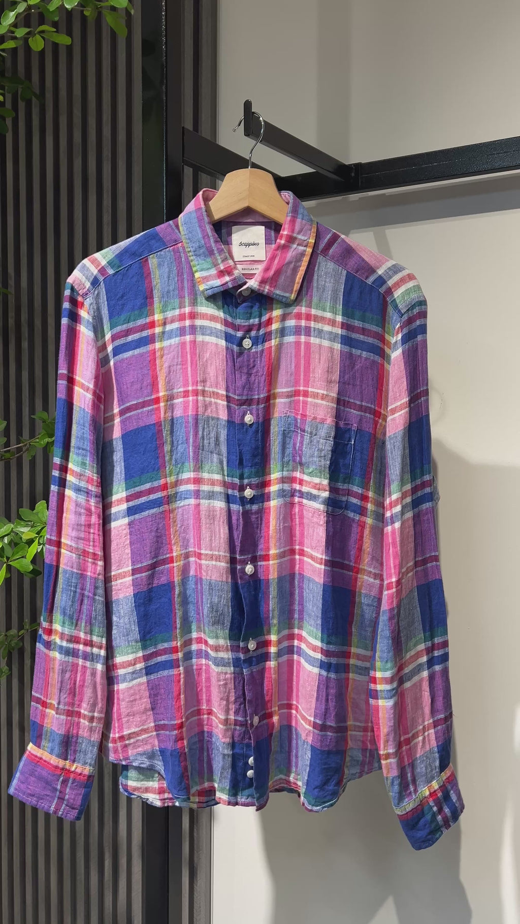 Camisa Scappino Lino Madras