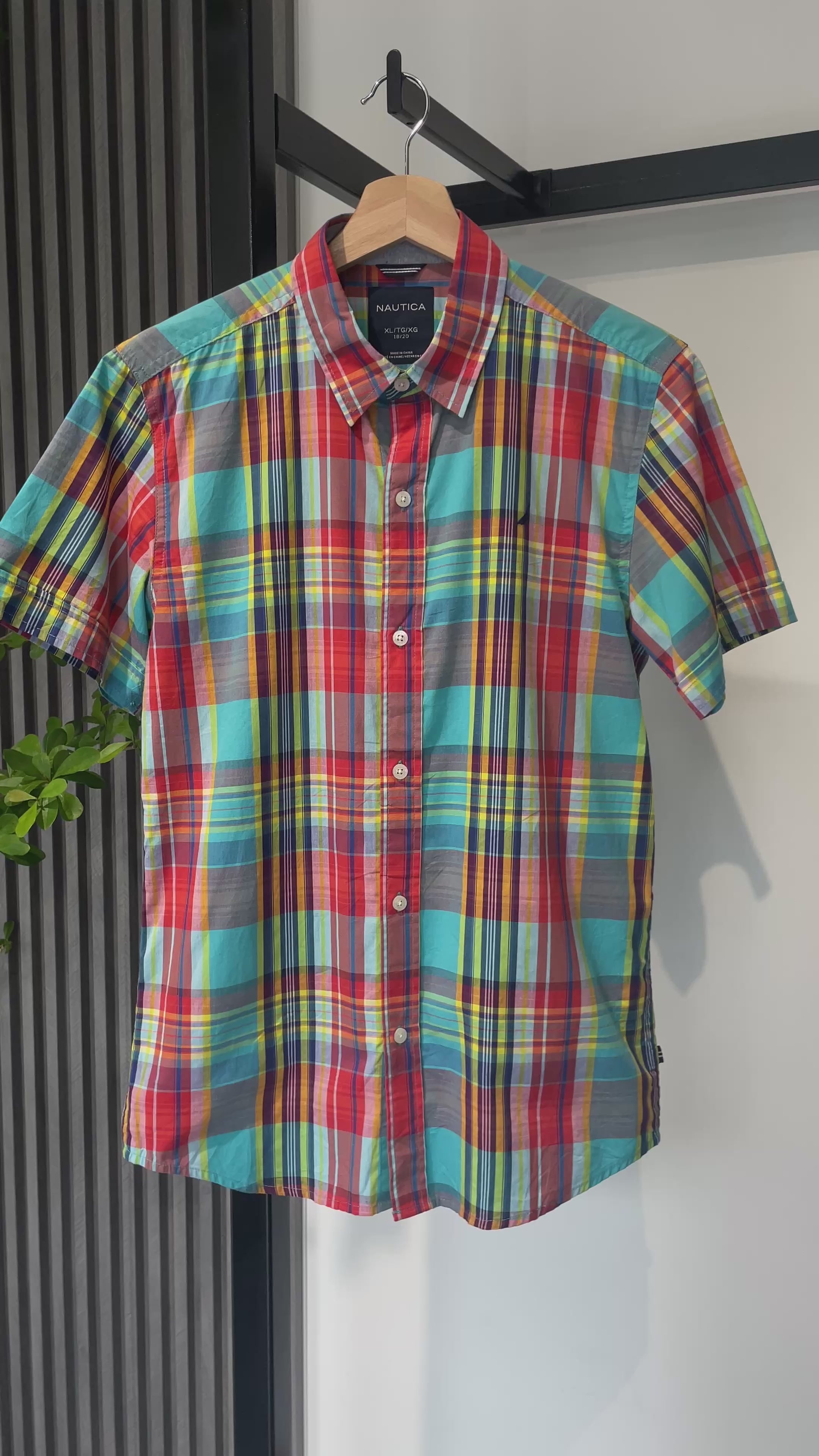 Camisa Nautica Cuadros Multicolor