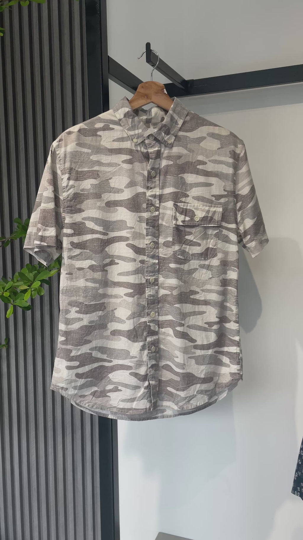 Camisa True Craft Camuflado Gris