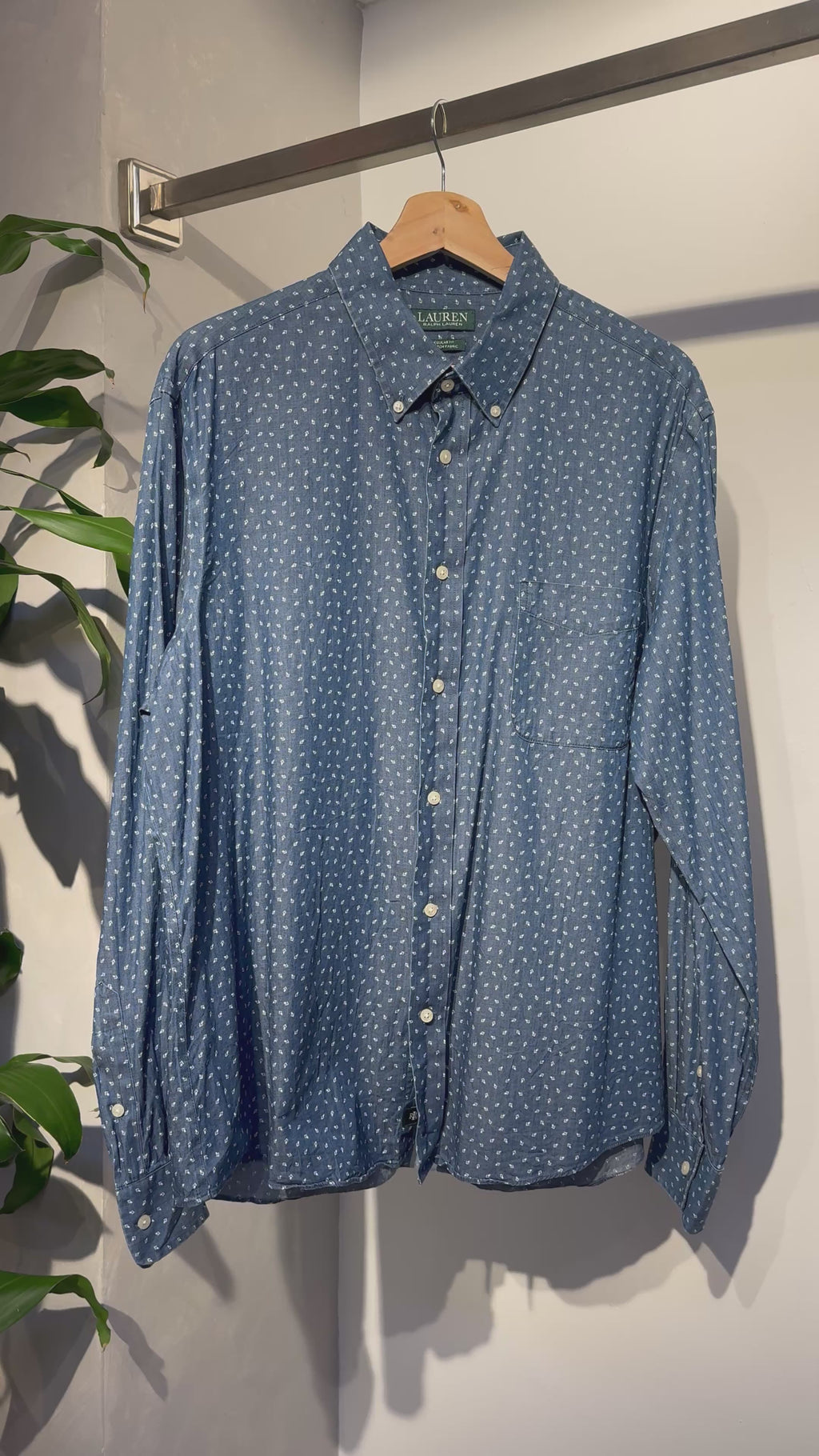 Camisa Polo Ralph Lauren Estampado Azul