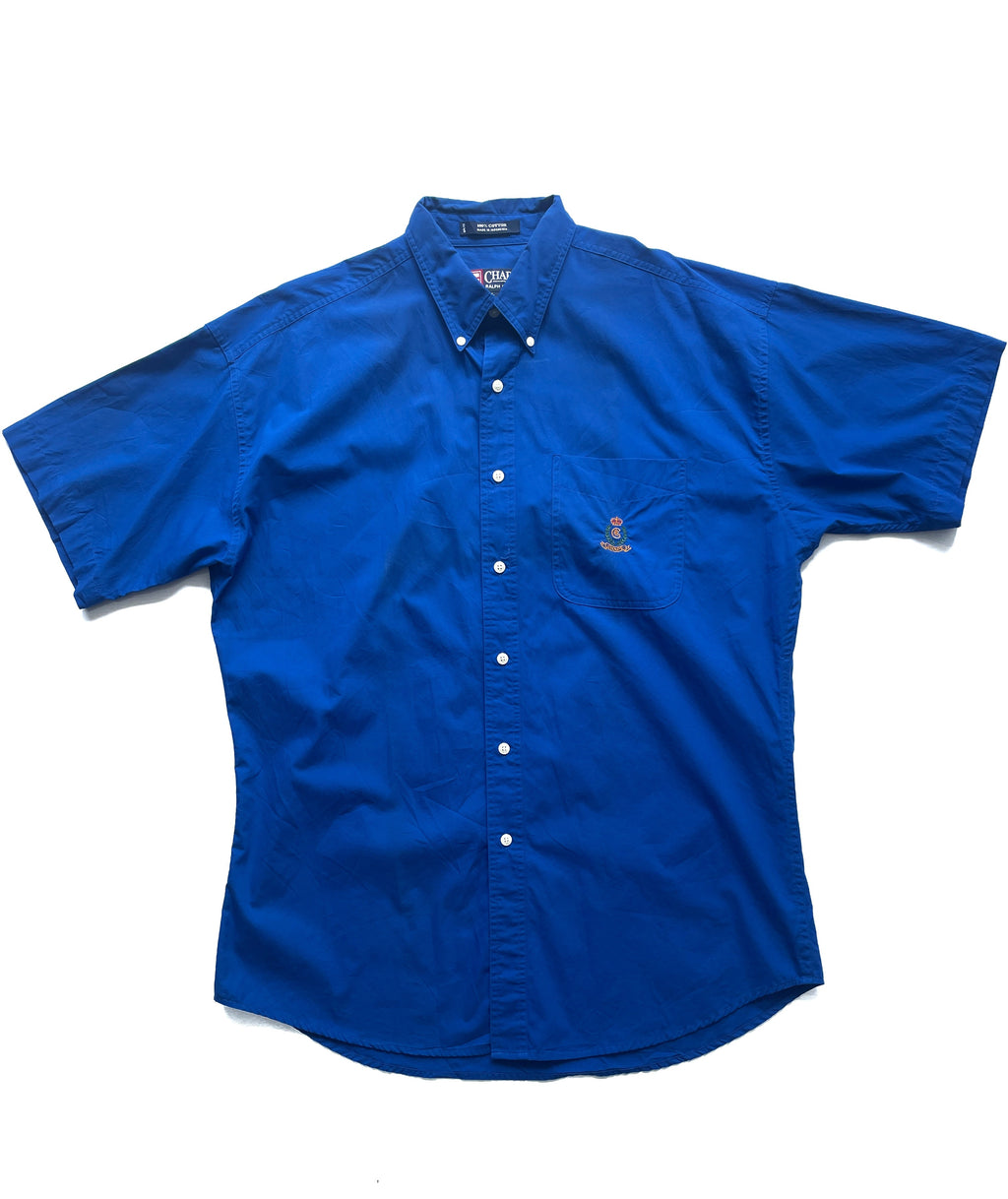 Camisa Chaps by Ralph Lauren — Azul Royal Talla L